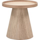 MAUD BIJZETTAFEL CONISCH HOUT NATUREL 38xØ39CM