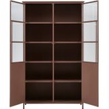 WOOOD Vitrine "Exhibit", mit Glastüren und viel Stauraum, H 170 cm x B 99 cm