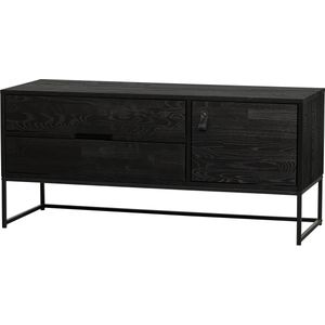 WOOOD Silas TV-Meubel - Grenen - Blacknightx120x44