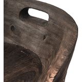 WOOOD Kruk/Stoel Rosalie - Hout - Donkerbruin - 57x43x43