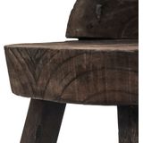 WOOOD Kruk/Stoel Rosalie - Hout - Donkerbruin - 57x43x43