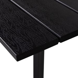 WOOOD Eettafel Veerle - Aluminium/Polywood - Antraciet - 74x220x100