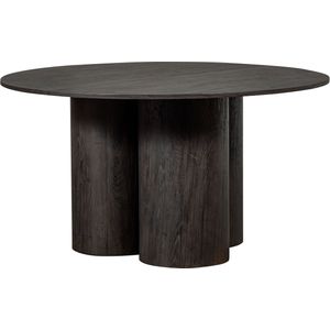 WOOOD - Oona - Eettafel - Donkerbruin - MDF - Ronde Vorm - 140 cm
