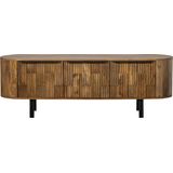 WOOOD Lowboard "Effortless TV-Kommode", Kommode mit drei Türen und zwei Ablagefächern, H 50 cm x B 147 cm