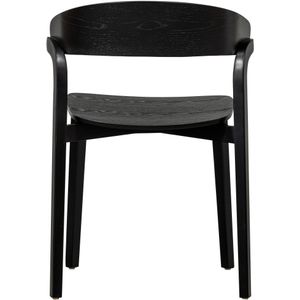 CRAS - Eetkamerstoel - Zwart - Houten - Essenhout