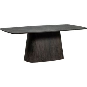 WOOOD - Leah - Eettafel - Donkerbruin - MDF - 200x105cm