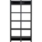 WOOOD Open Kast Timo - Mdf - Donkerbruin - 195x100x40