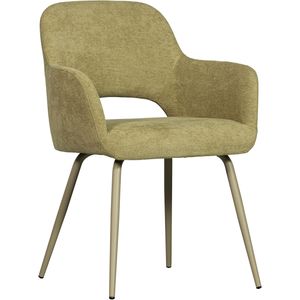 WOOOD Jenny Eetkamerstoel Polyester Sage 80x58x58