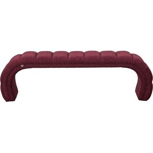BePureHome Traffic Bankje - Polyester - Burgundy - 47x160x47