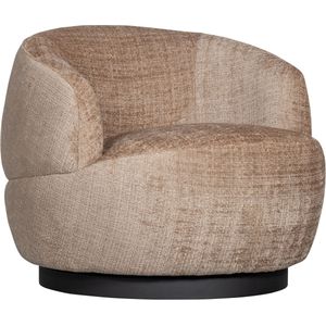 BePureHome - Woolly - Draaifauteuil - Zand - Chenille