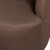 WOOOD Draaifauteuil Serra - Mesh - Espresso - 68x70x77