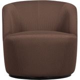 WOOOD Draaifauteuil Serra - Mesh - Espresso - 68x70x77