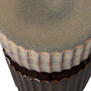 WOOOD - Bijzettafel - Glanzend Keramiek - Opvallend Design - Handgemaakt