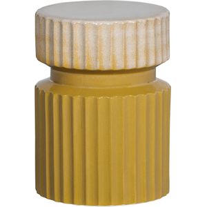 WOOOD - Bijzettafel - Glanzend Keramiek - 48x35x35 cm