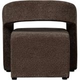 BePureHome Fauteuil Radiate - Textured - Espresso - 73x73x74