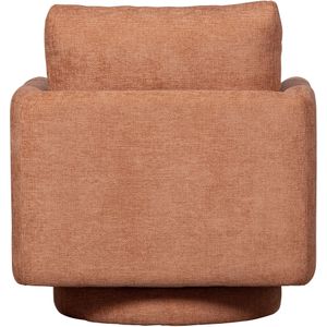 WOOOD Oscar Draaifauteuil - Chenille - Salmon - 64x78x79 cm