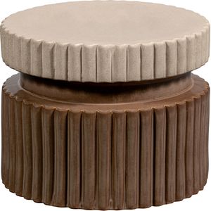 GEER BIJZETTAFEL KERAMIEK TAN 38xØ48CM
