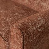 WOOOD Sofa Rocco - Polyester - Brick Melange - 75x230x82