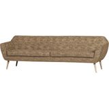 WOOOD Sofa Rocco - Polyester - Caramel Melange - 75x230x82