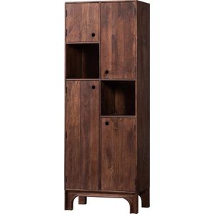WOOOD - Staes - Opbergkast - Walnootkleurig - Mangohout