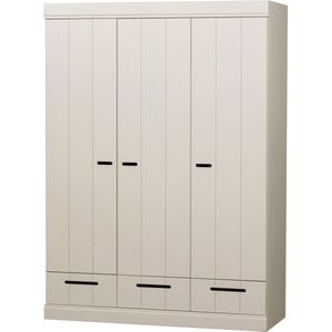 WOOOD Connect 3 deurs Kledingkast - Grenen - Dust - 195x140x53