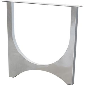 WOOOD design tafelpoot Zaandam - Metaal - Chrome - 1 stuksx79x10