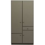 WOOOD kledingkast smal 107 cm Alfie - Grenen (fsc) - Forest