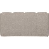 WOOOD Mojo Eetbankje Met Rugleuning - Bouclé - Beige Melange - 164cm