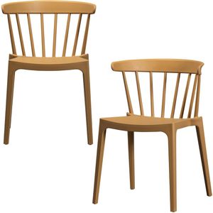 WOOOD - Bliss - Tuinstoelen - Caramel Melange - Set van 2