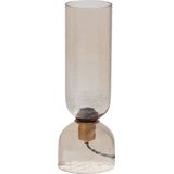 WOOOD - Gigi - Tafellamp - Naturel - Gehamerd Glas 38xØ15 cm