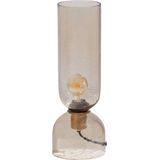 WOOOD - Gigi - Tafellamp - Naturel - Gehamerd Glas 38xØ15 cm