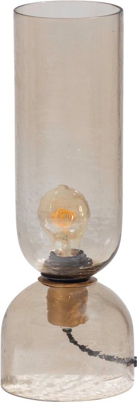 WOOOD - Gigi - Tafellamp - Naturel - Gehamerd Glas 38xØ15 cm