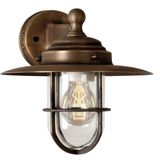 K.S. Verlichting - Labenne Buitwandlamp - Brons - Glas