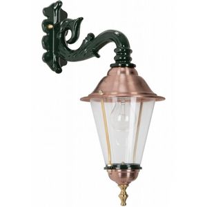 K.S. Verlichting Hoorn - Buitenwandlamp, fitting onderaan, groen