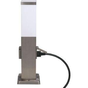 KS Verlichting - Tuinlamp rvs fiss 2x stopcontact