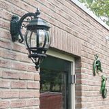 K.S. - Andrew - Wandlamp - Groen - Metaal - Transparant Glas