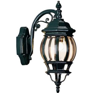 K.S. - Andrew - Wandlamp - Groen - Metaal - Transparant Glas