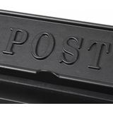 B6 - Brievenbus - Matzwart - Aluminium - Weerbestendig met Cilinderslot