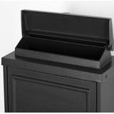 B6 - Brievenbus - Matzwart - Aluminium - Weerbestendig met Cilinderslot
