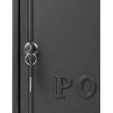 B6 - Brievenbus - Matzwart - Aluminium - Weerbestendig met Cilinderslot