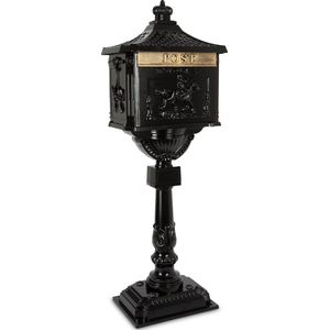 Vrijstaande Brievenbus - Zwart - Aluminium - Dubbellaagse Poedercoating