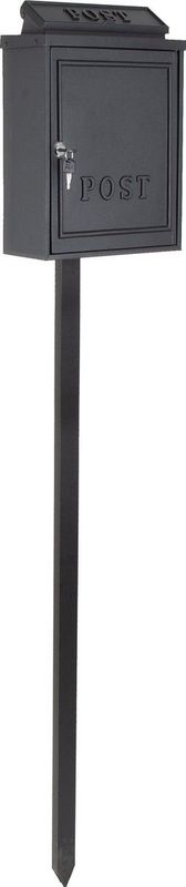 B6 Vrijstaande Brievenbus matzwart