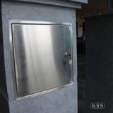 RVS - Brievenbusdeur - Inbouw - Roestvrijstaal - Geschikt voor Metselwerk