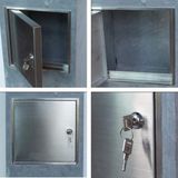 RVS - Brievenbusdeur - Mat Zwart - Inbouw - Roestvrijstaal