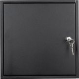 RVS - Brievenbusdeur - Mat Zwart - Inbouw - Roestvrijstaal