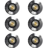 Grondspot LED Ø11 Rond RVS set met smart WIFI LED’s (6-stuks)