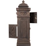 Kolombrievenbus - XL - Zwart - Aluminium - Met Slot en 2 Sleutels