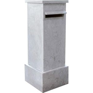 Brievenbus - Hardsteen - Vrijstaand - RVS Deurtje