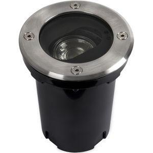 Richtbare Grondspot LED Ø12 Rond RVS incl. GU10