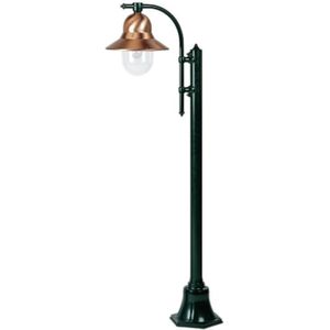 K.S. Verlichting Lantaarnpaal Toscane 1-lamp 150 cm, groen